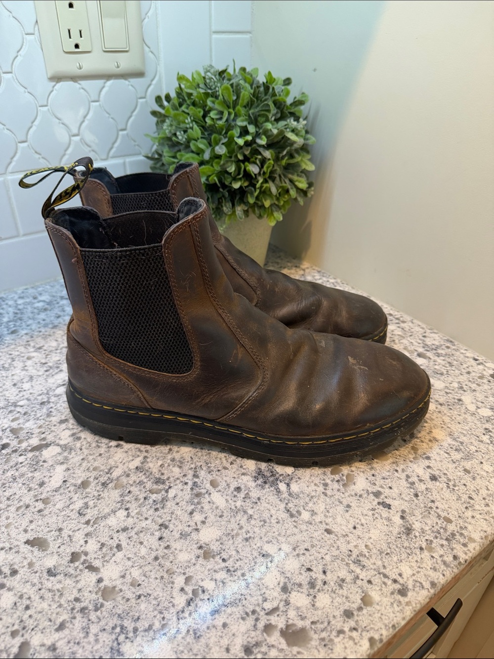 Dr. Martens Brown Leather Chelsea Boots